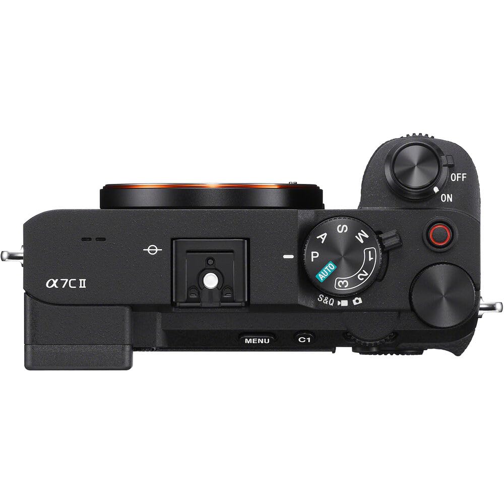 Sony A7C Ii Full Frame Mirrorless Interchangeable Lens Camera | Official Sony Usa Partner Model | Body Black Ilce 7Cm2/B Bundle
