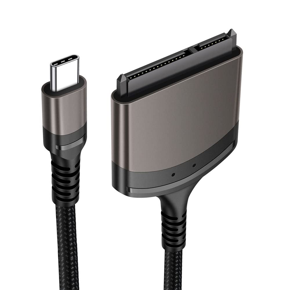 Nfhk 5Gbps Usb C Type C To Sata 22 Pin Adapter Cable For 2.5'' Hard Disk Driver Ssd Laptop