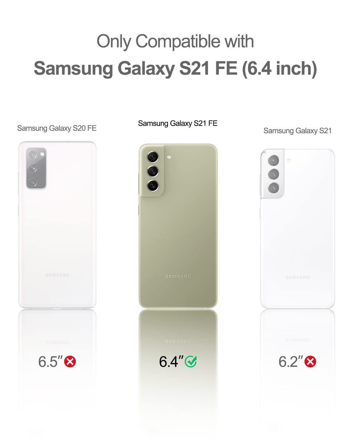 Suritch Marble Case For Samsung Galaxy S21 Fe, [Built In Screen Protector] Full Body Protection Shockproof Rugged Silicone Tpu B