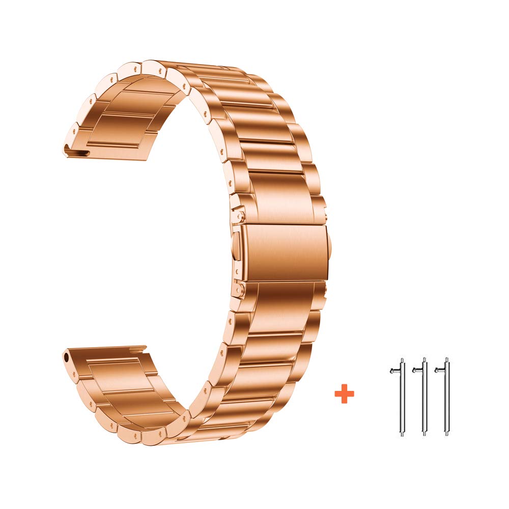 Yeejok Vivoactive 4S Band Metal, Venu 3S/2S Bands, Compatible For Fossil Watch Bands 18Mm, Enameled Stainless Steel Band Compati