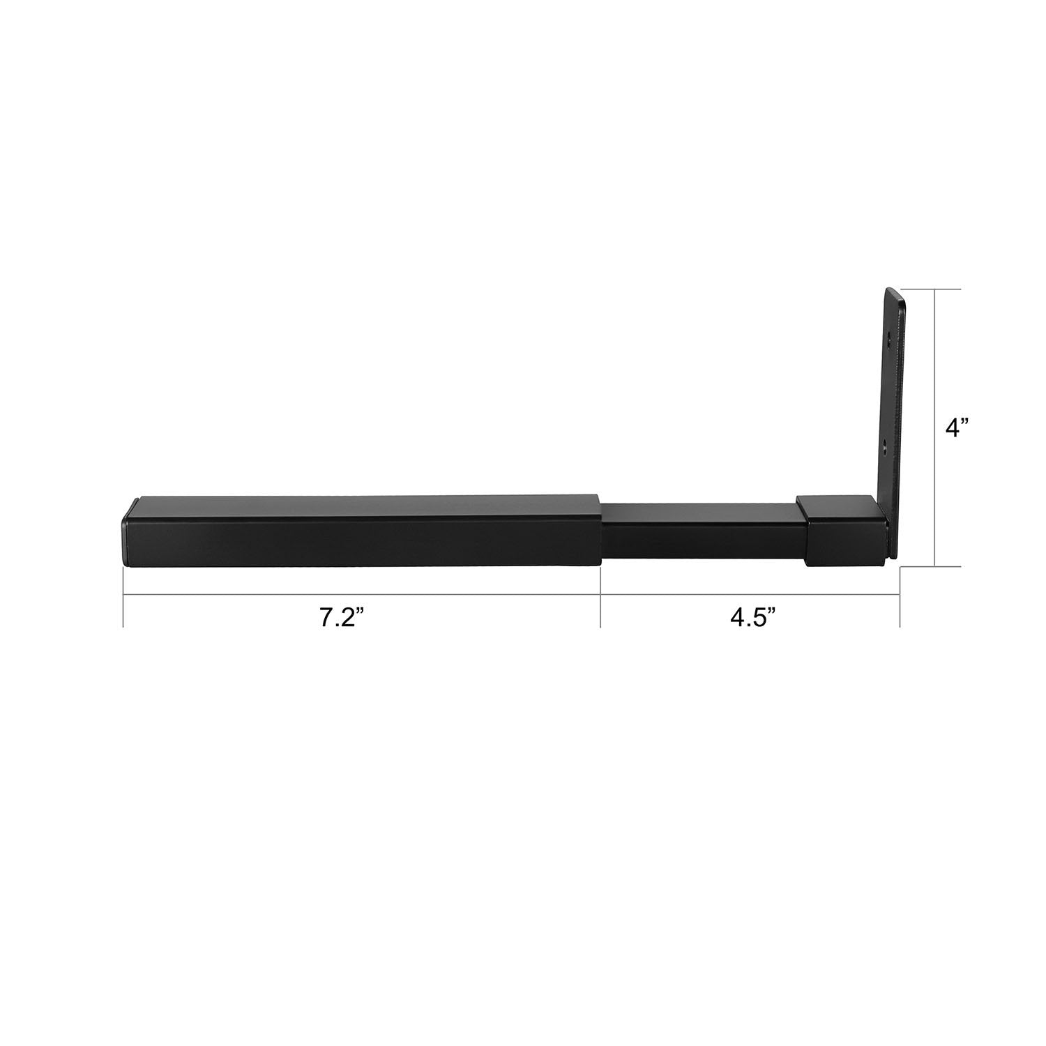 Wali Center Channel Speaker Wall Mount, Universal Soundbar Wall Mount Bracket Hold Up To 30 Lbs, Arms Extend Adjustment From 7 T