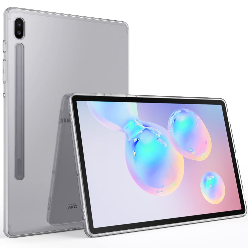 Puxicu Case for Galaxy Tab S6 10.5 Clear, Slim Design Flexible Soft TPU Protective Cover for Samsung Galaxy Tab S6 10.5 Inch (20