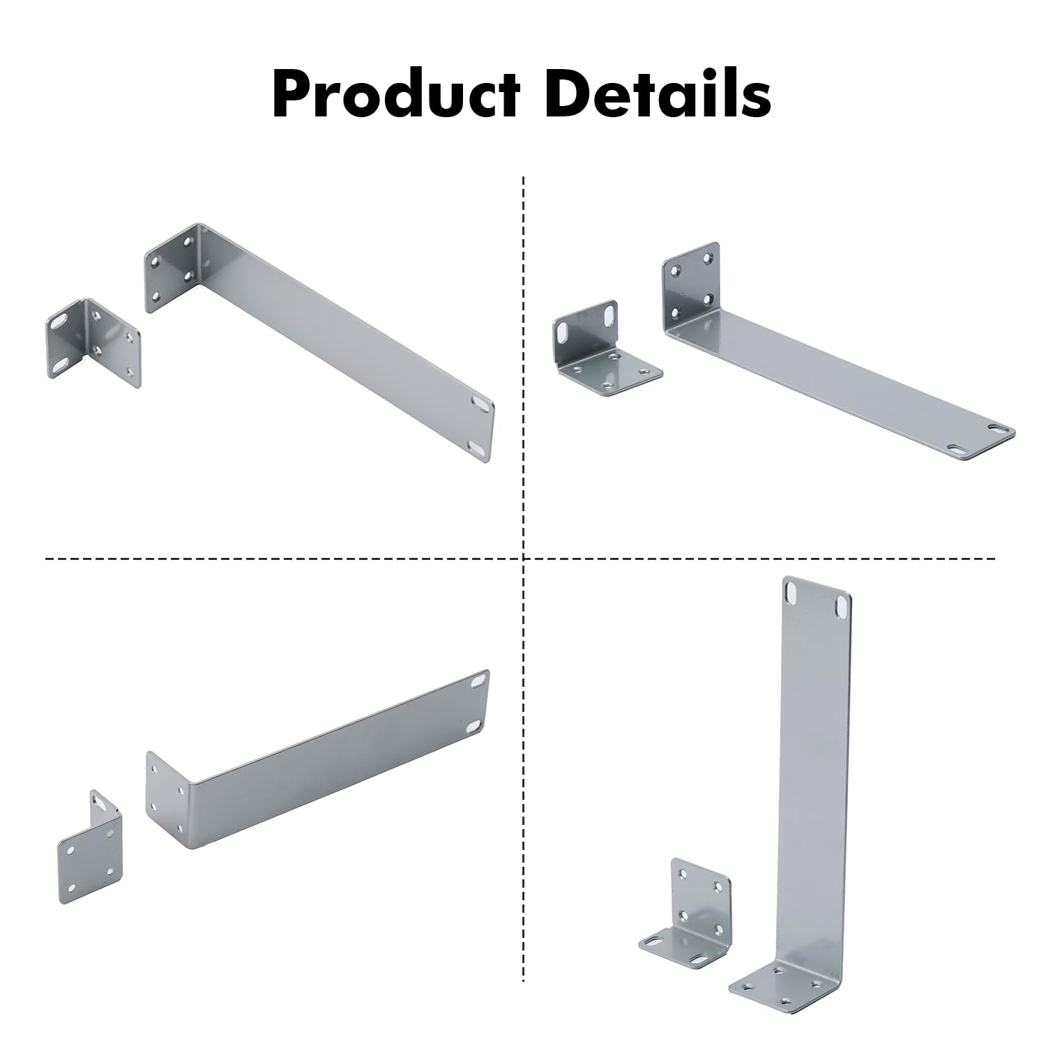 Mokerlink 1U Rack Mount Kit Compatible For Ubiquiti Switches, Rackmount Ears For Edgeswitch Es 8 150W Switch 8 Port And For Us 8