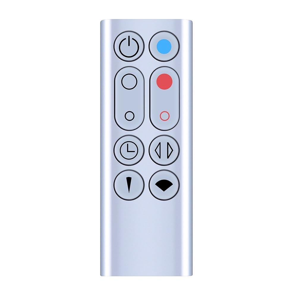 Pzl New Replacement Remote Control For Dyson Am09 Hot + Cool Heater Tower Fan (Silver), Not For White Remote