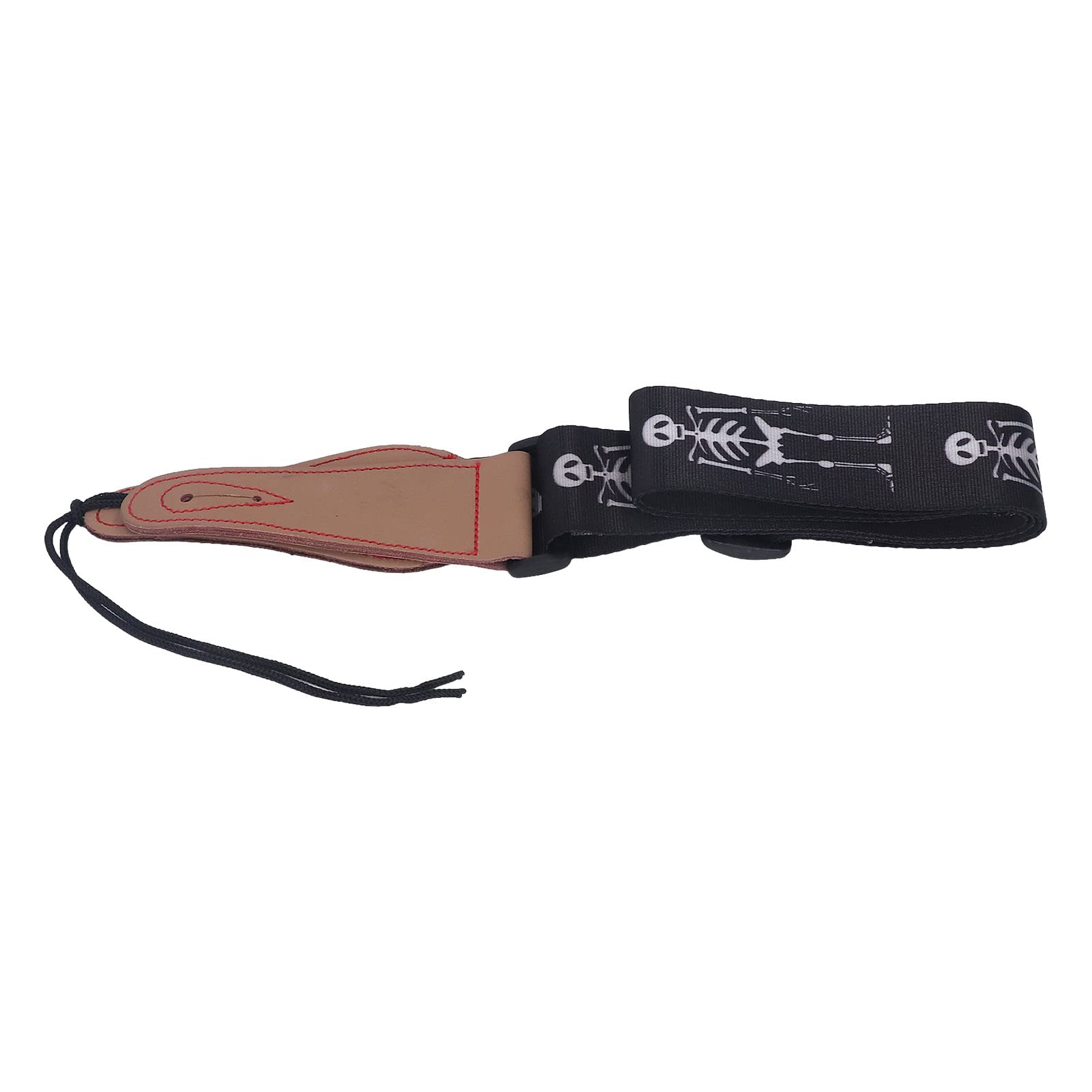 Ubervia Skull Print Guitar Strap, Cool Durable Bass Strap Rock Style Universal High Toughness for Mandolin