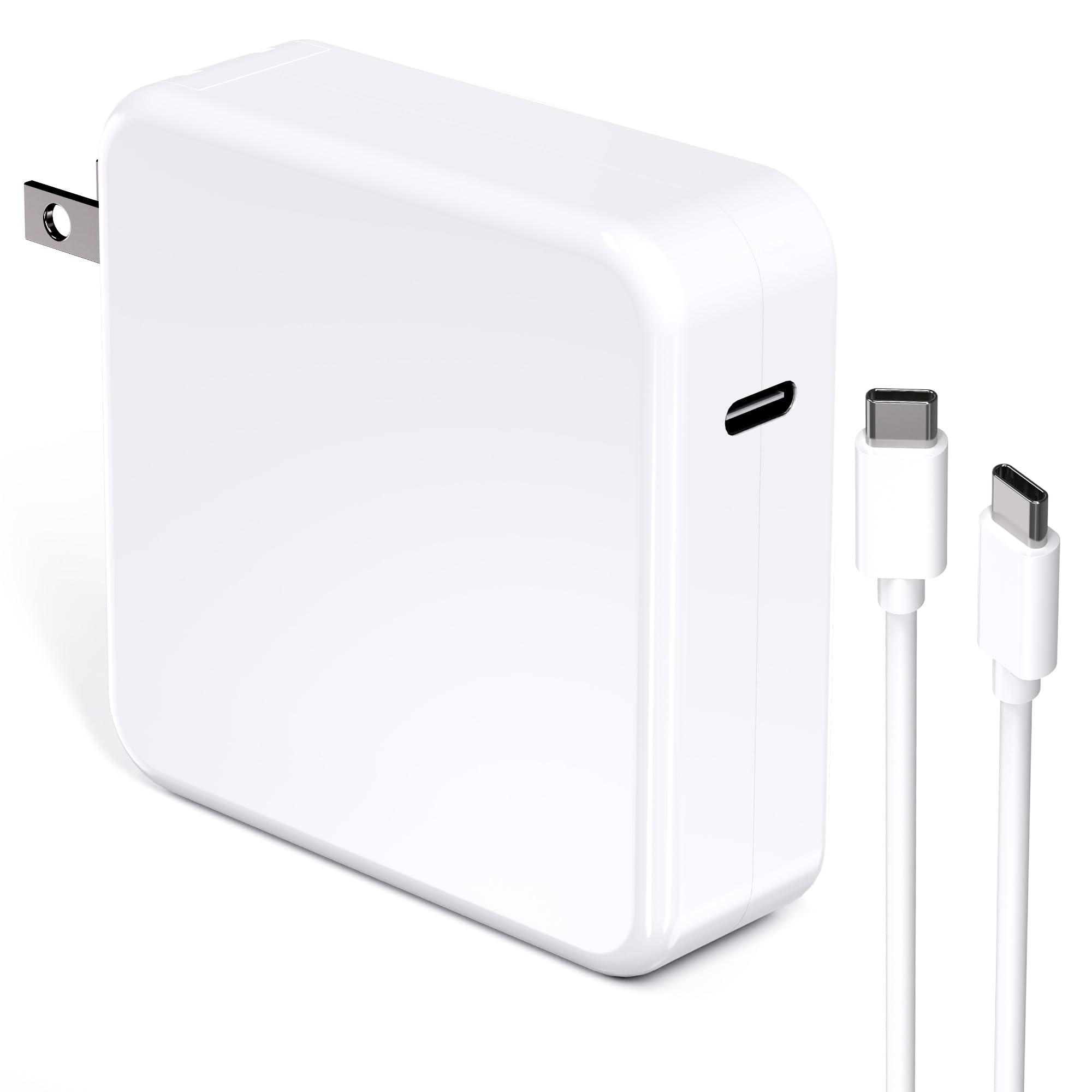 Mac Book Pro Charger,100W Usb C Fast Charging Laptop Charger Power Adapter For Mac Book 16 15 14 13 Inch,Macbook Air, Samsung Galaxy,And All Usb C Devices,Usb C To C Power Cord Supply