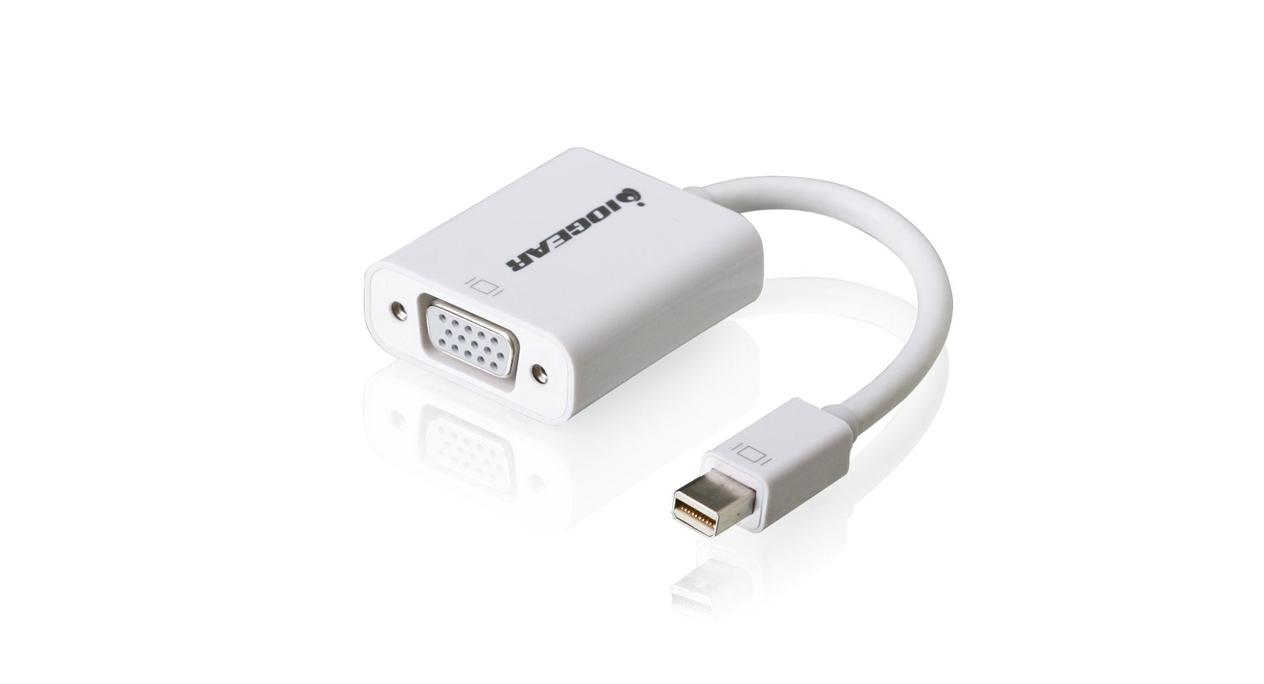 Iogear Mini Displayport To Vga Adapter Cable, White, Gmdpvgaw6
