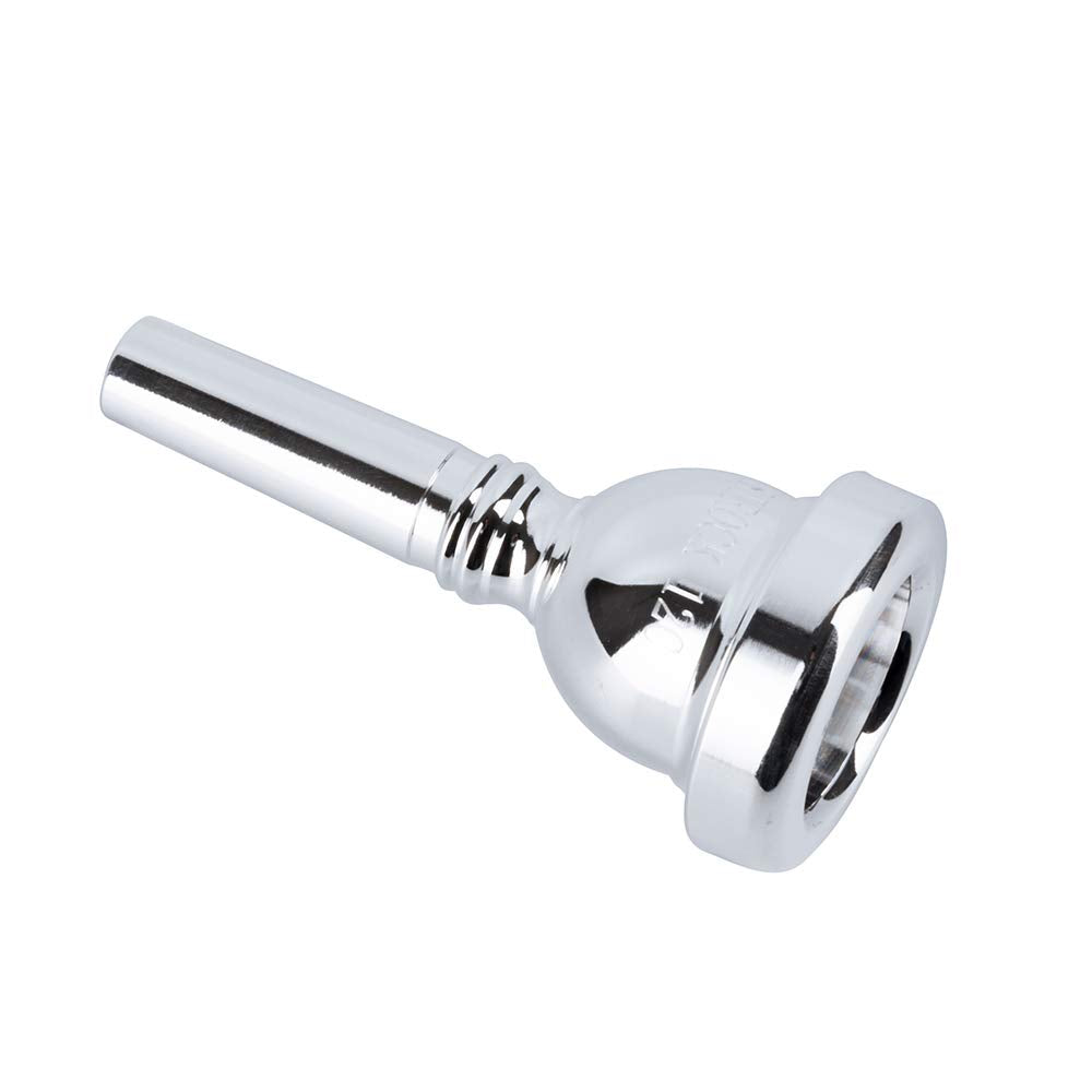 Eastrock Trombone Mouthpiece,Silver Plated Trombone Mouthpiece 12C,Gift For Trombone Players