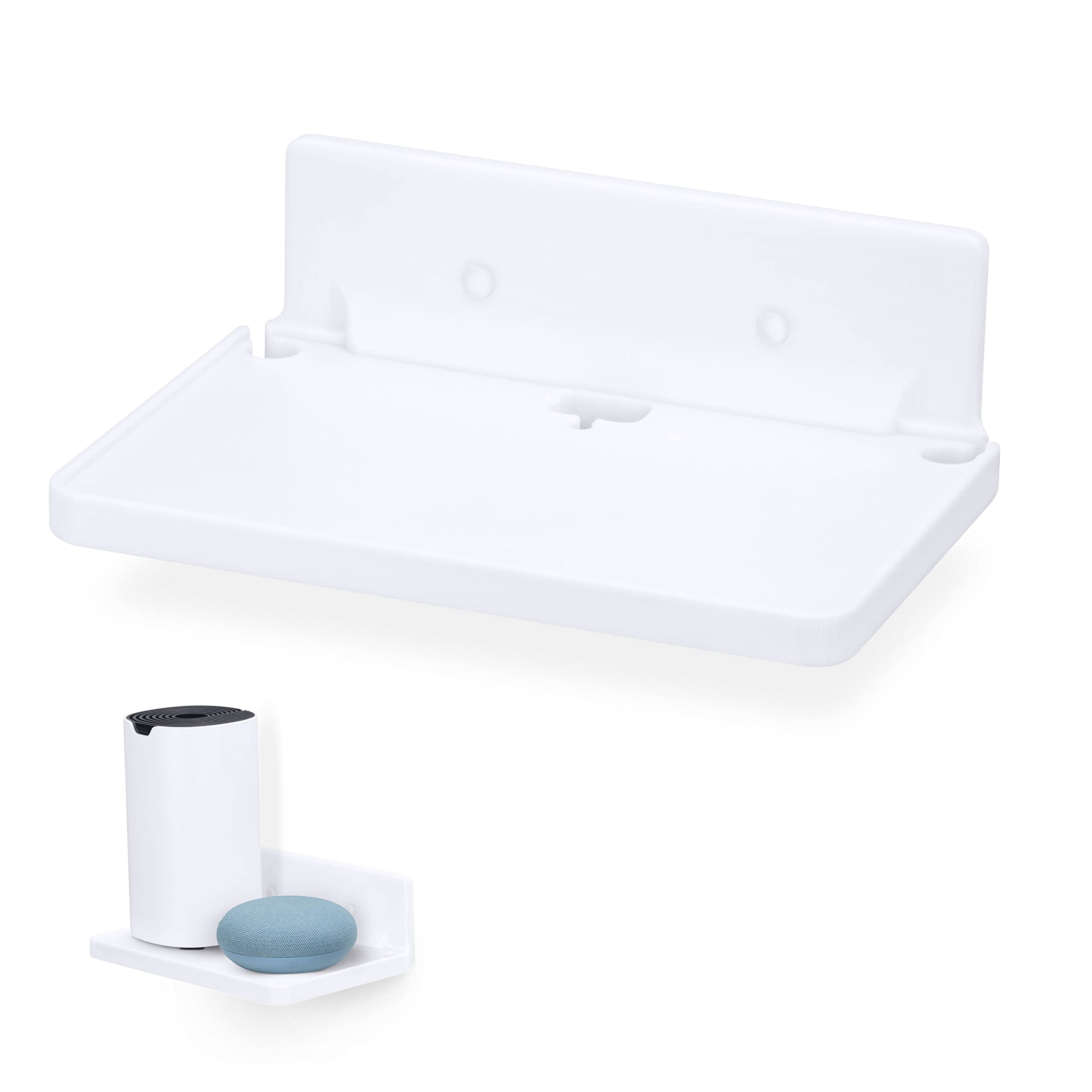 Brainwavz 8    Shelf Wall Mount For Speakers, Security Cameras, Baby Monitors, Plants Toys & More, Floating Shelves, Adhesive &