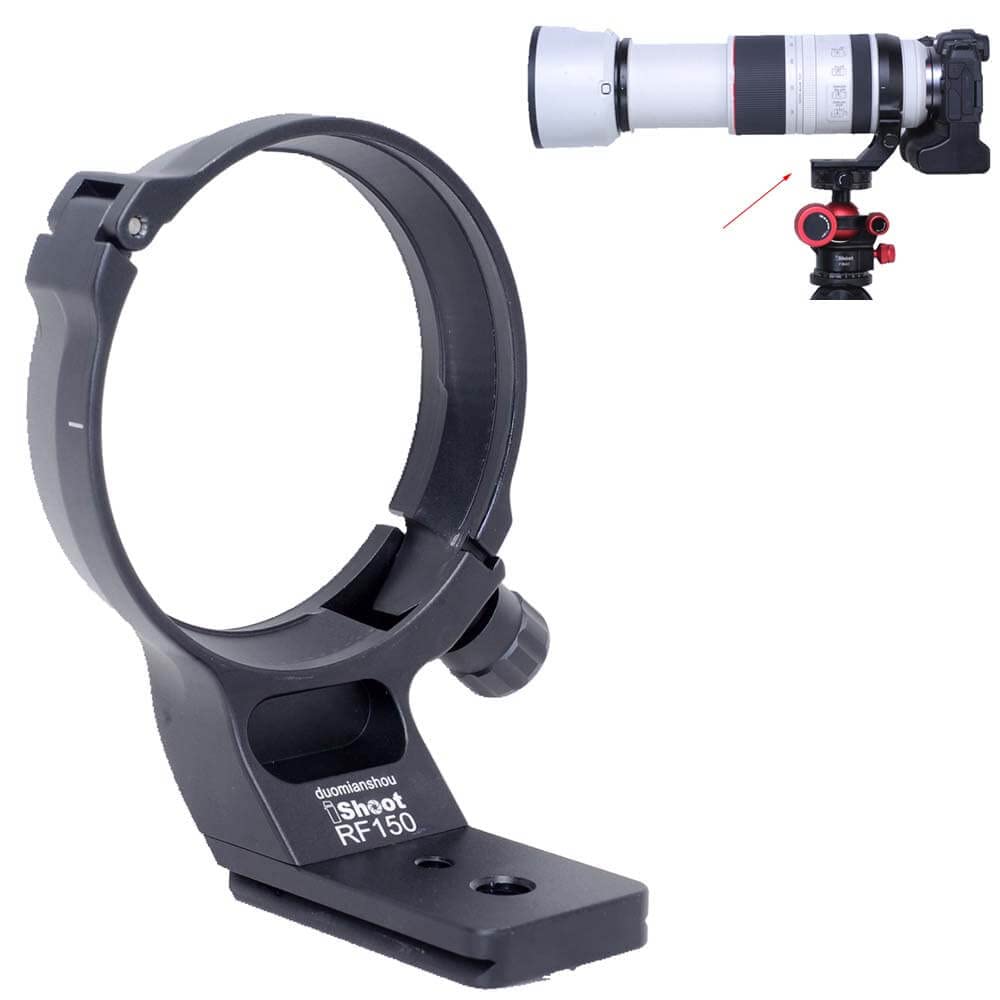 Ishoot Metal Lens Collar Tripod Mount Ring Compatible With Canon Rf 100 500Mm F/4.5 7.1L Is Usm, Lens Support Holder Bracket Bot