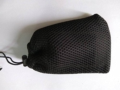 Gbstore 6 Pcs Black Cell Phone Or Mp3 Nylon Mesh Drawstring Pouch Bags