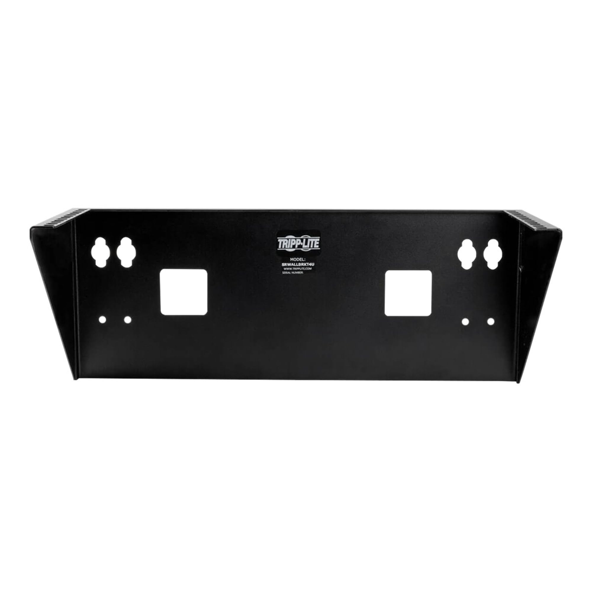 Plantronics Tripp Lite Wallmount Rack 4U Vertical Rack Bracket 175lb Capacity (SRWALLBRKT4U),Black