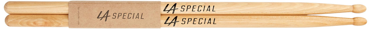 Promark La Specials Drum Sticks   5B Drumsticks   Drum Sticks Set For Acoustic Drums Or Electronic Drums   Oval Wood Tip   Hickory Drum Sticks   Consistent Weight And Pitch   3 Pairs
