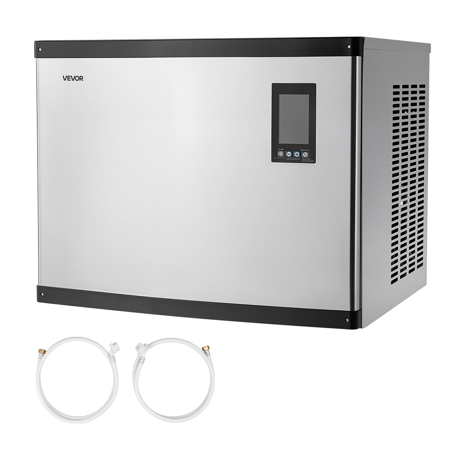 VEVOR Commercial Ice Maker Machine - Head, 1000 Lbs/Day Stainless Steel Ice Machine with Scheduled Ice-Making, Self-Cleaning, Ad