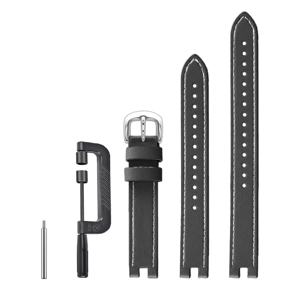 C2D Joy Leather Straps Compatible With Garmin Lily Bands Smartwatch Replacement Watchband For Women Classic Style Accessory With