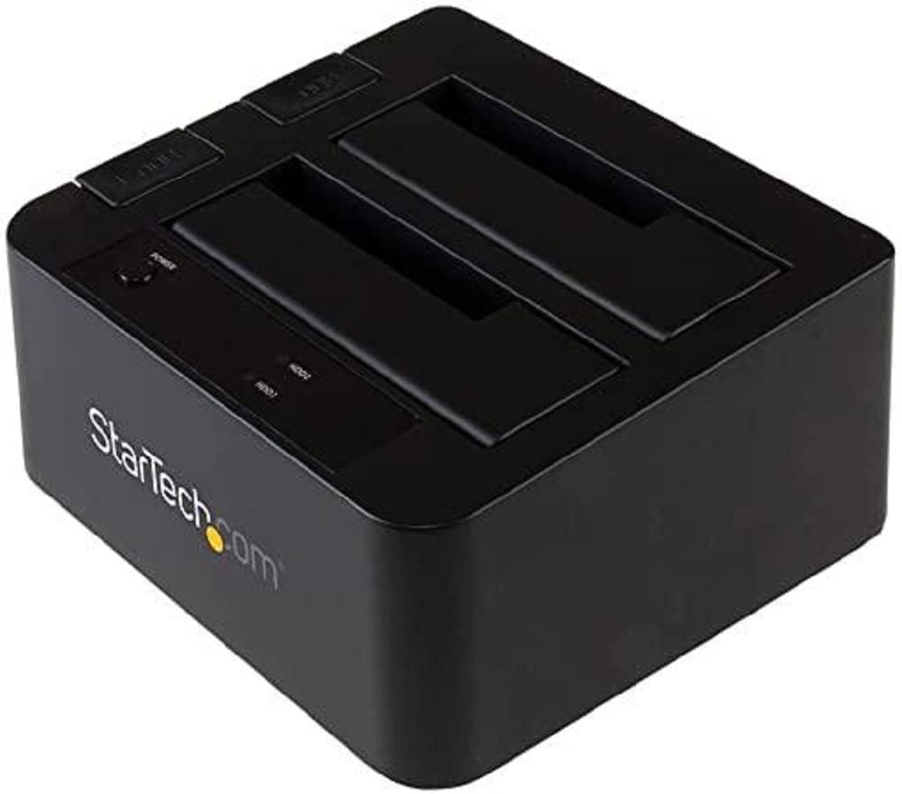 Startech.Com Dual Bay Usb 3.1 To Sata Hard Drive Docking Station, Usb 3.1 (10 Gbps), External 2.5/3.5'' Sata I/Ii/Iii, Ssd/Hdd D