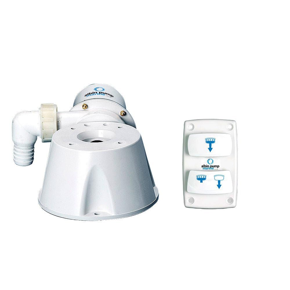 Albin Group Marine Silent Electric Toilet Kit - 12V,WBAUVB07VKK1DHX