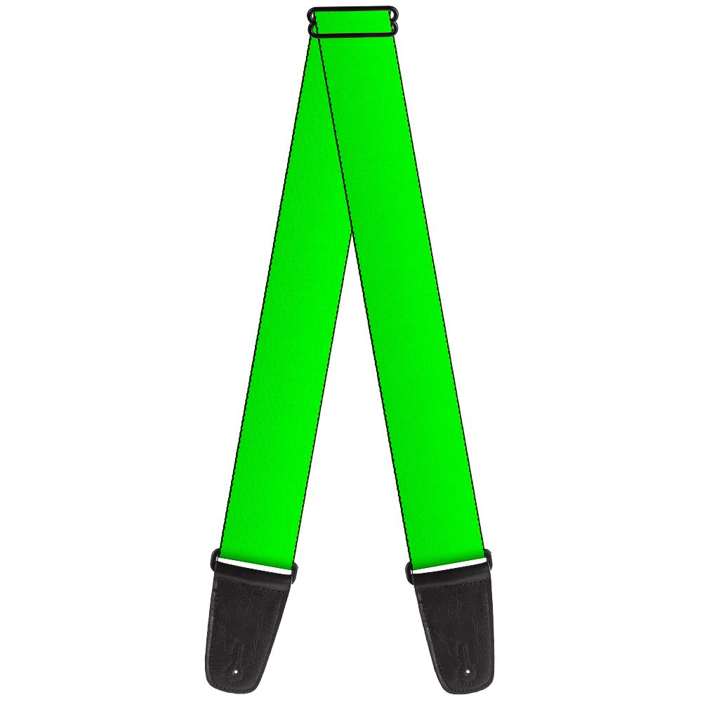BuckleDown Guitar Strap  Neon Green  2 Wide  2954 Length