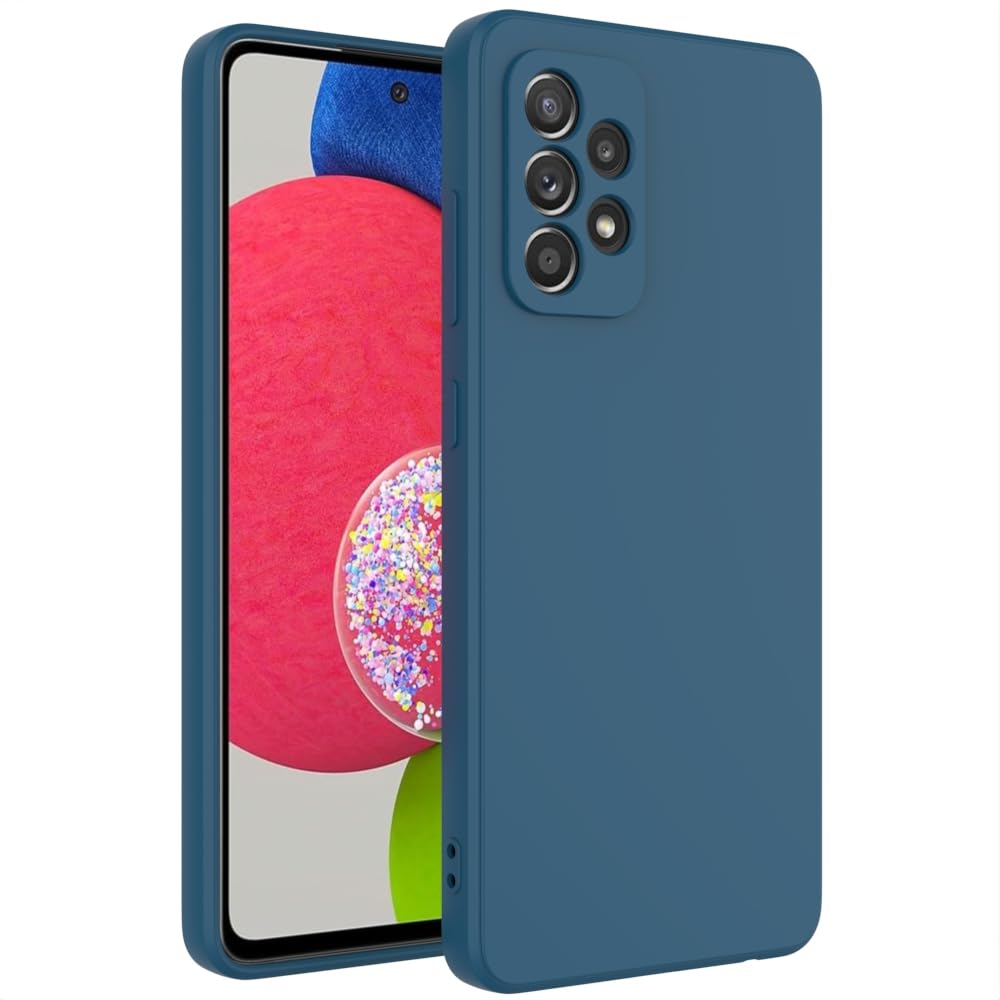 Wogroo For Samsung Galaxy A52 Case Dark Blue, Scratch Resistant With Soft Touch, Slim Thin Phone Cover For Samsung Galaxy A52