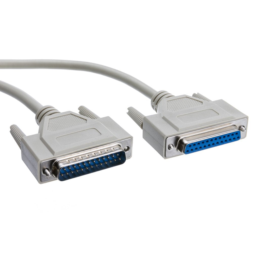 Serial Extension Cable, Db25 Male To Db25 Female, Rs 232, 1:1, 100 Foot