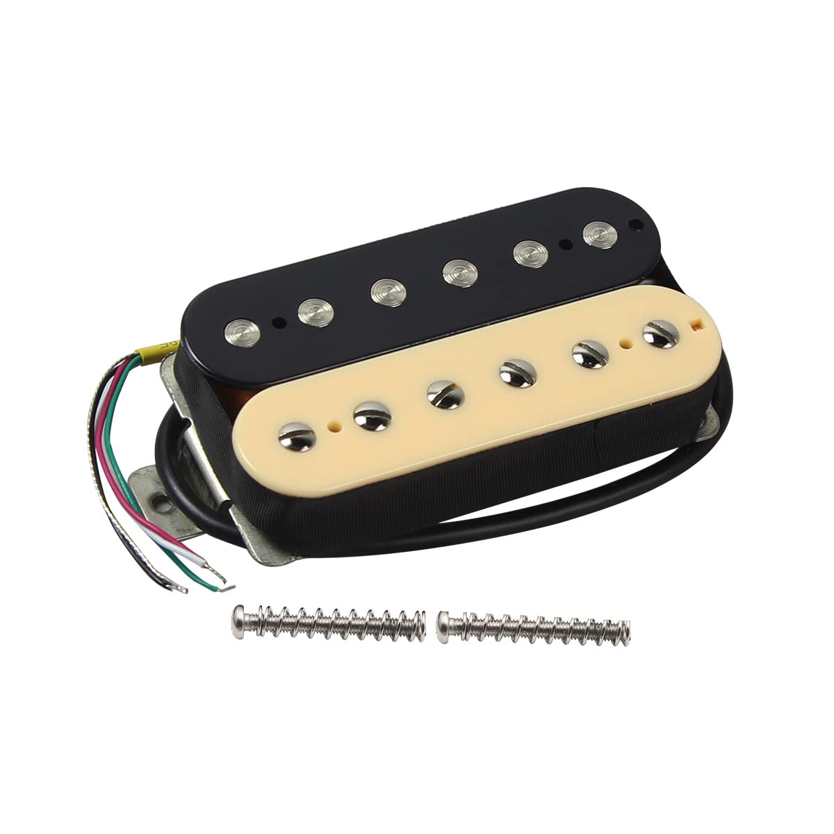 Fleor Alnico 2 Humbucker Pickup 8-9K Electric Guitar Pickup Bridge Humbucker-Zebra