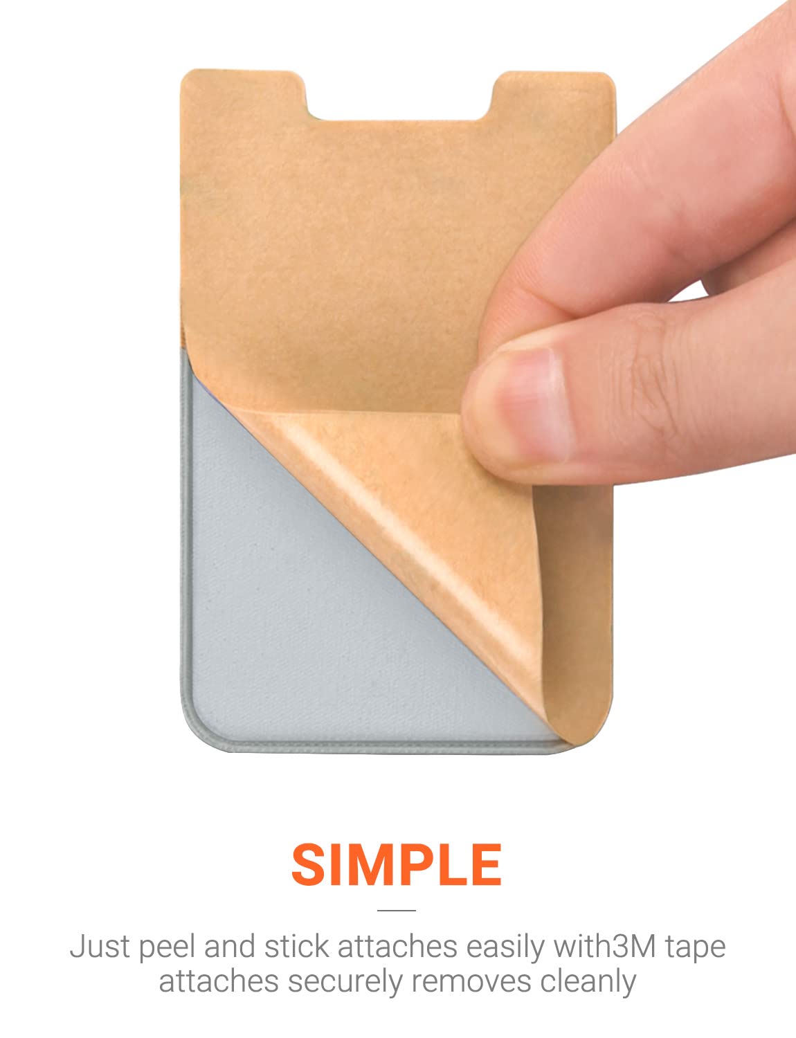 Obvis Cell Phone Pocket Self Adhesive Card Holder Stick On Wallet Sleeve With Adhesive Rfid Card Id Credit Card Atm Card Holder