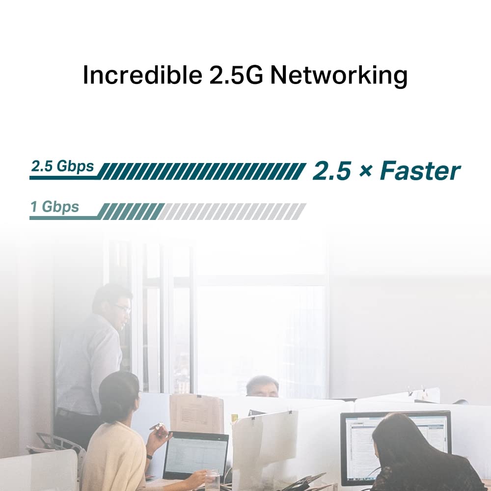 Tp-Link 2.5 Gigabit Pci Express Network Adapter, Low-Profile And Full-Height Brackets, Supports Windows 11/10/8.1/8/7, Windows S