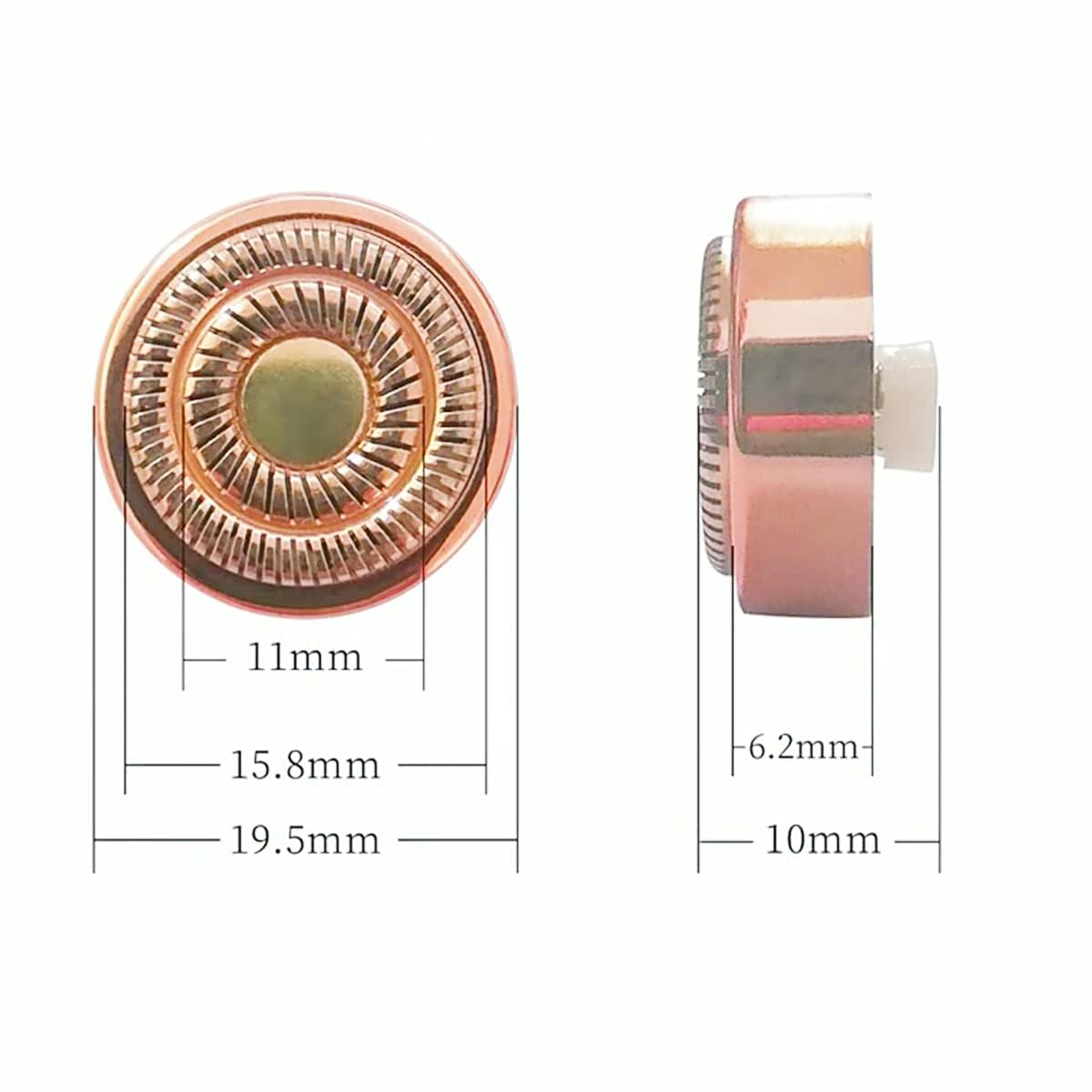 For Finishing Touch Replacement Heads Flawless Facial Hair Remover Gen 2,Double Halo Painless And Smooth (8Pcs, Gen 2)