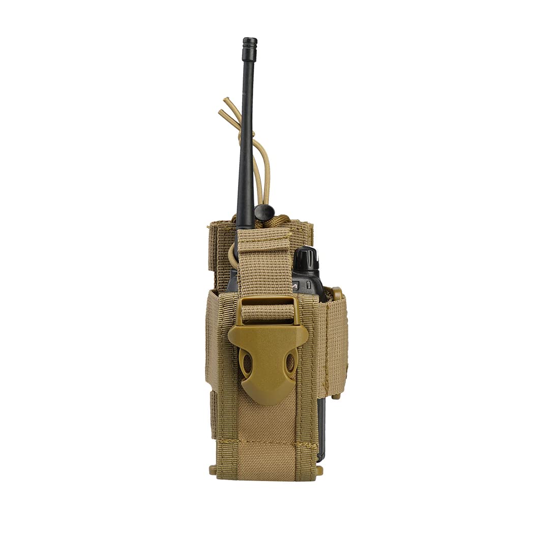 Viperade Radio Holster, Molle Radio Pouch For Vest, Universal Walkie Talkie Holster For Duty Belt, Police Radio Holder Tactical For Baofeng, Motorola