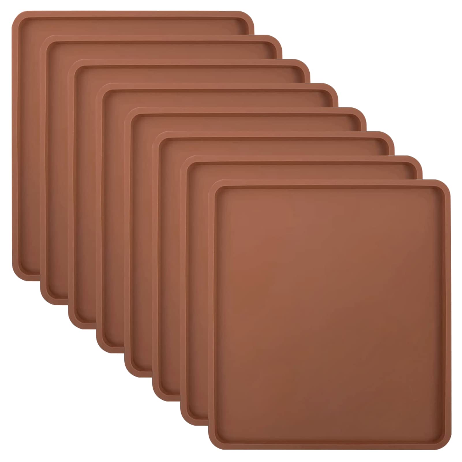 8Pcs Silicone Dehydrator Trays   Nonstick Silicone Drye Mats With Edge , Compatible With Cosori Cp267 Fd, Multi Purpose Reusable