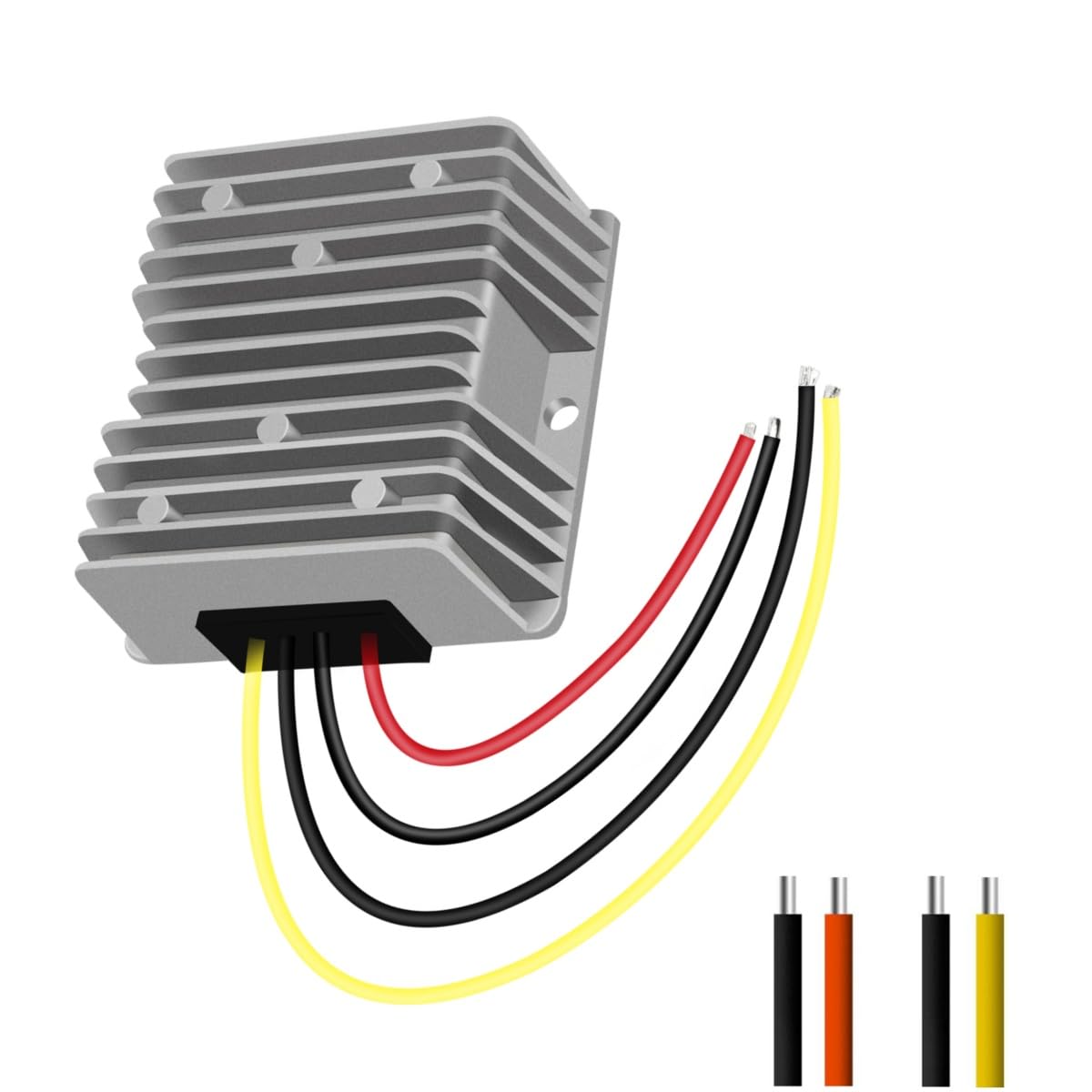 Yrdzxg 10A 12V To 24V 240W Dc Step Up Converter, Regulator, Boost Converter, For Led Club Car Light Bar, Ip68 Waterproof Power M