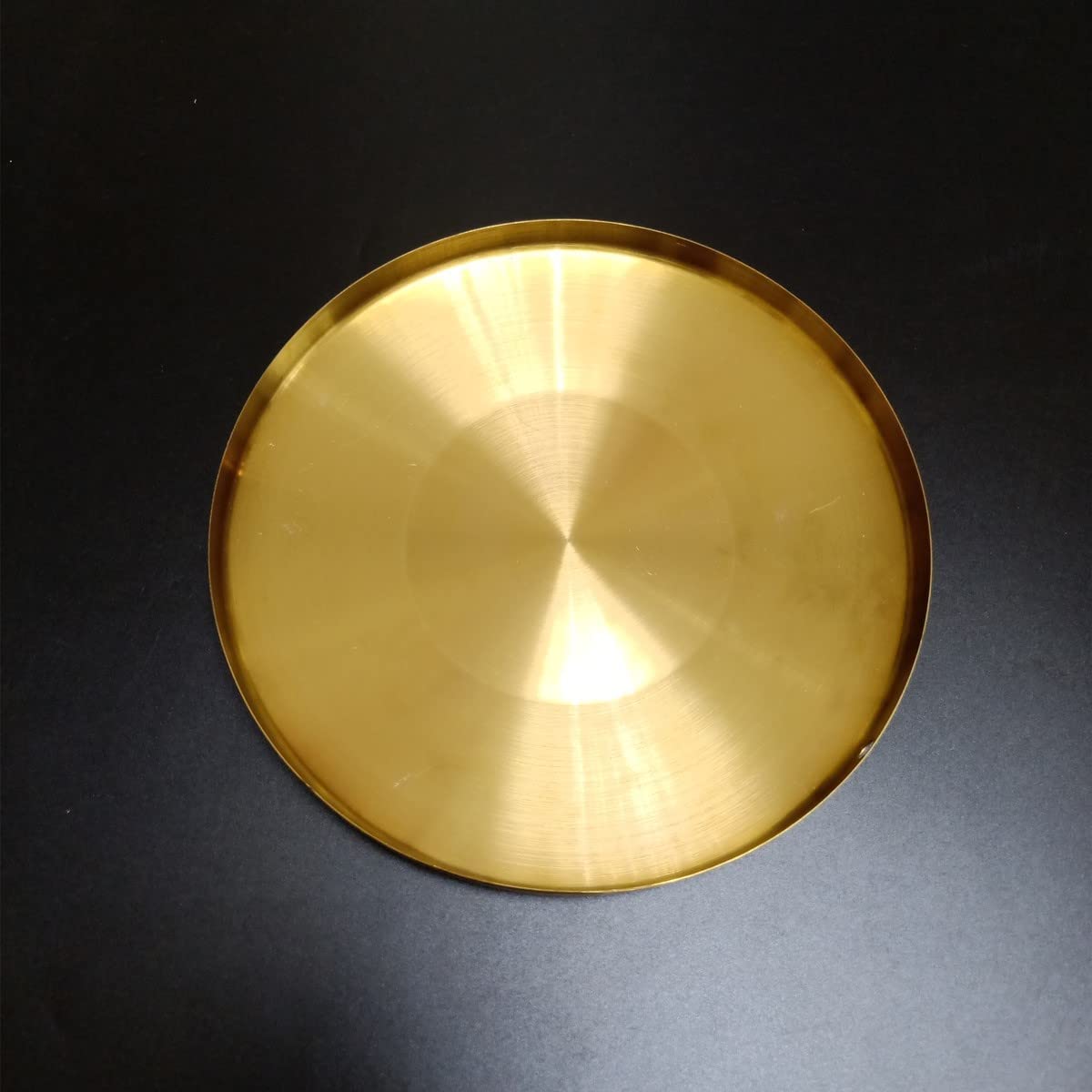 Loonelo Gong Instrument With 8.7Inch(22Cm),Chinese Traditional Percussion Instrument Brass Gong With Wooden Mallet And Red Ribbo