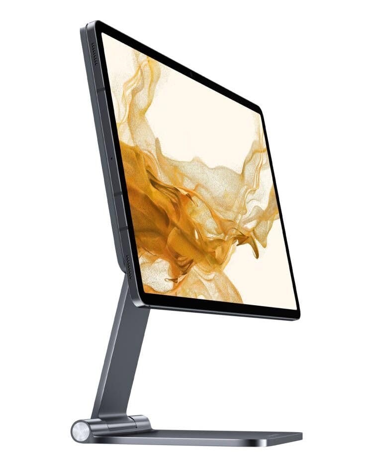 Lululook Foldable & Multi Angle Adjustable Magnetic Stand For Samsung Galaxy Tab S10 Plus/S9 Plus/S9 Fe/S8 Plus/S7 Fe/S7 Plus 12.4 Inch, 360� Rotating Desk Holder For Galaxy Tab S10+/S9+/S8+/S7 Fe/S7+