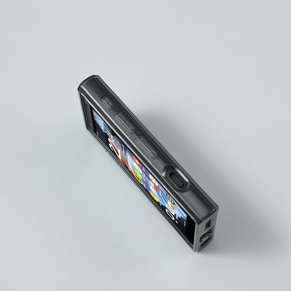 Soft Crystal Clear Tpu Protective Shell Skin Case Cover For Hiby Digital M300 Hifi Music Player (Clear Black)