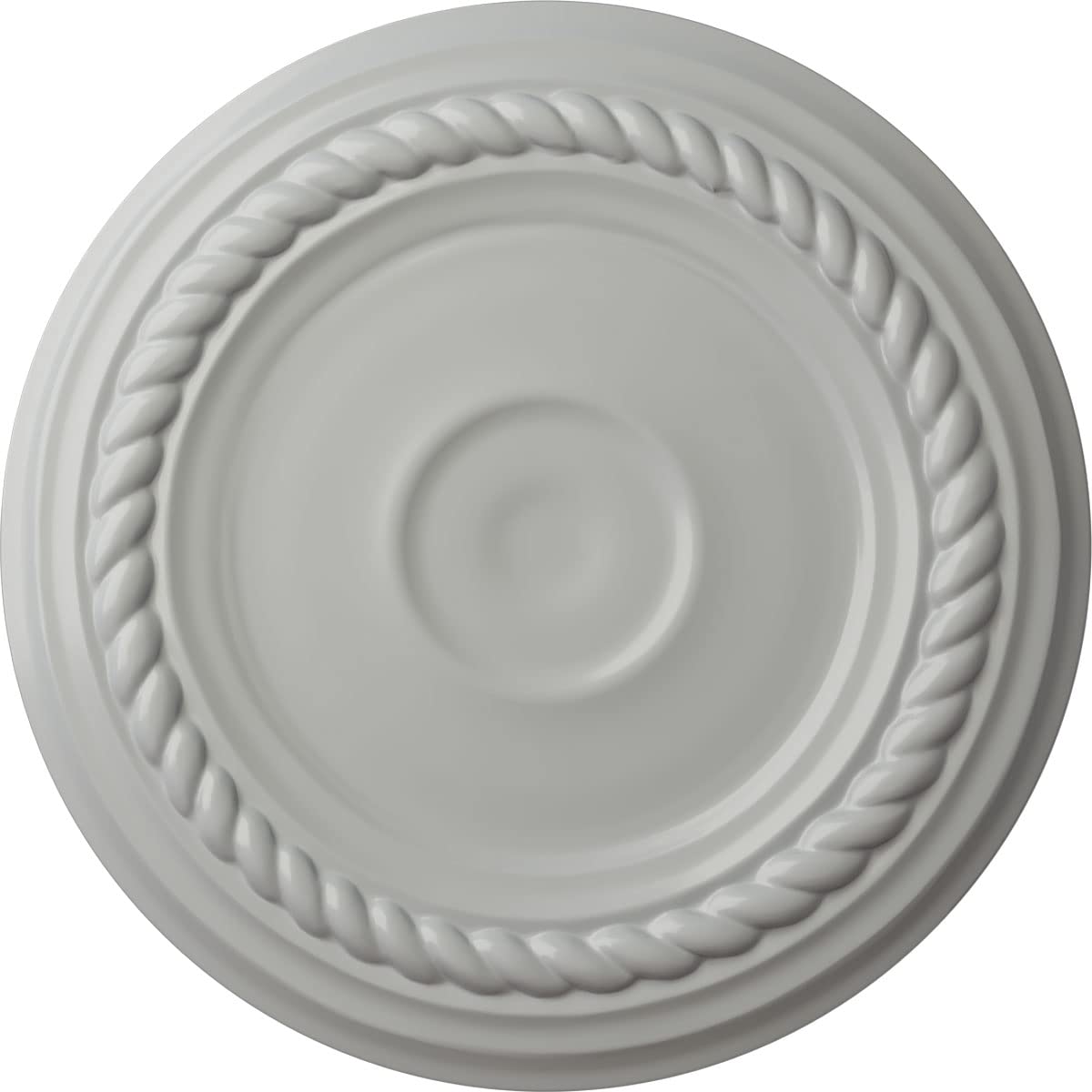 Ekena Millwork Small Alexandria Ceiling Medallion, Frost