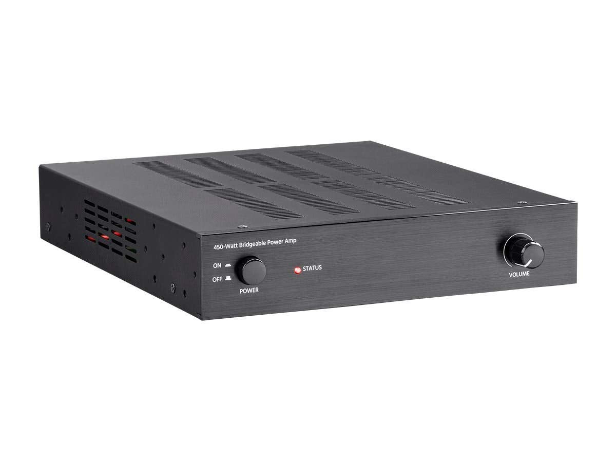 Monoprice Unity Power Amplifier   450 Watt, Bridgeable, Class D, Stereo Speaker Output, Black