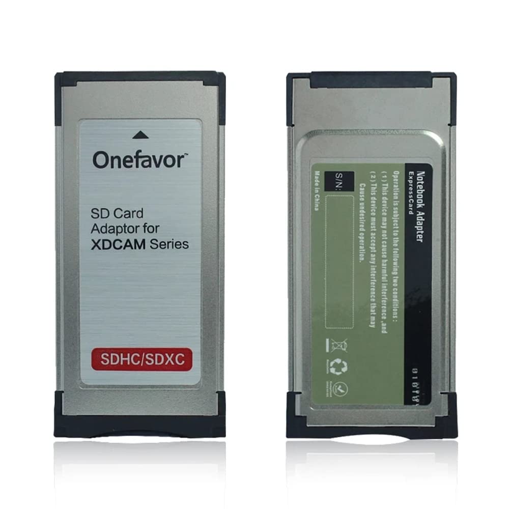 Onefavor Sxs Card Adapter For Sony Sxs 1 Ex1R Ex280 Sd Sdhc Sdxc Card Into Sxs Memory Card Expresscard Adaptor For Sony Xdcam Ca
