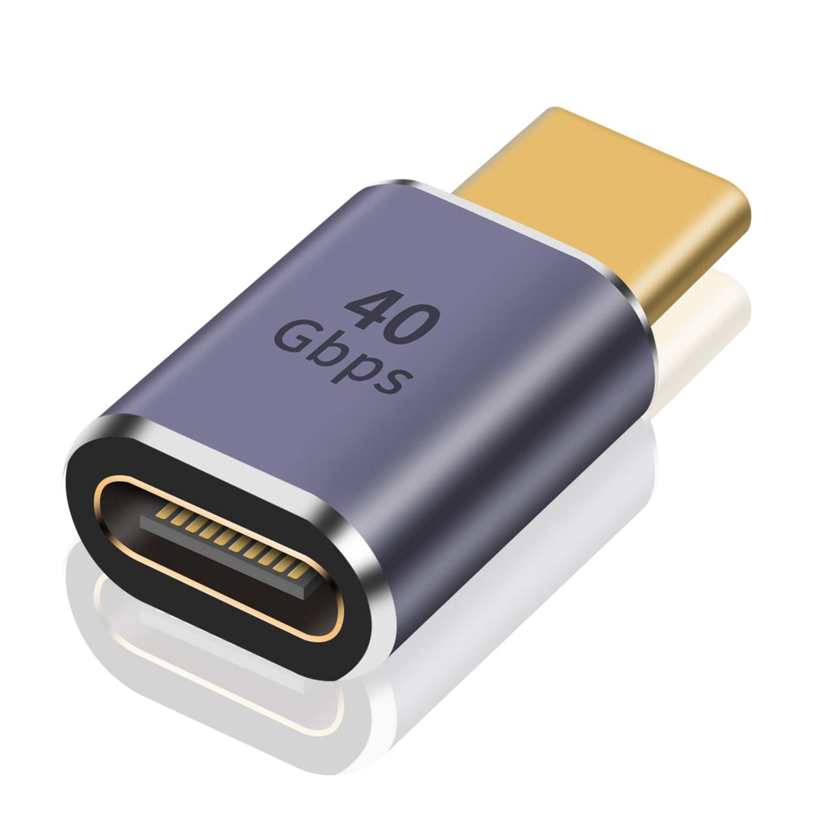 Poyiccot Usb C Extender Adapter 40Gbps, 100W Usb C Male To Female Adapter, Usb C Extension Adapter With 8K Video Display For Ipad, Imac, Macbook, Thunderbolt 3/4, 1Pack