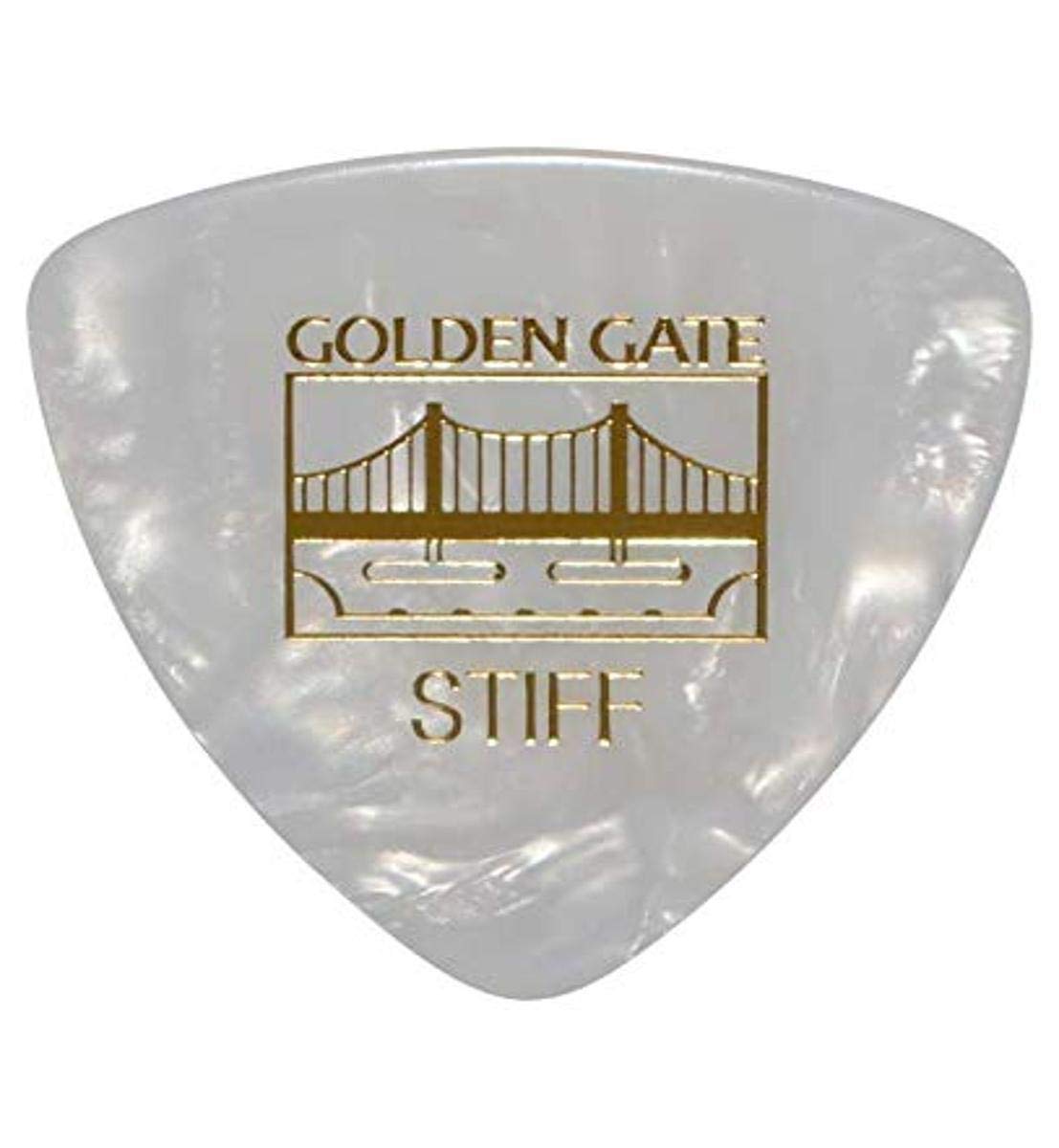 Golden Gate Mp 305 Deluxe Flat Pick   Large Triangle   Pearloid   Stiff