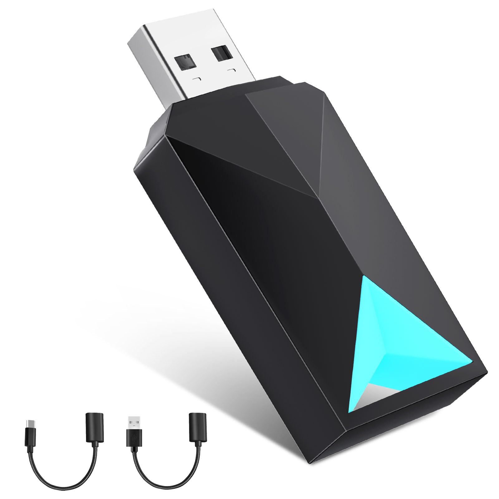 Vcarlinkplay Wireless Carplay Adapter/Android Auto, 2 In 1 Wired To Wireless Carplay Dongle Fit For Factory Wired Carplay/Androi