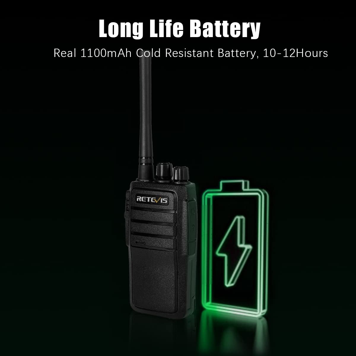 Retevis Rt21 Walkie Talkies For Adults, 2 Way Radios Walkie Talkies Long Range, Portable Frs Two Way Radios With Earpiece, Handfree, For Government Education Churches Dealers(10 Pack)