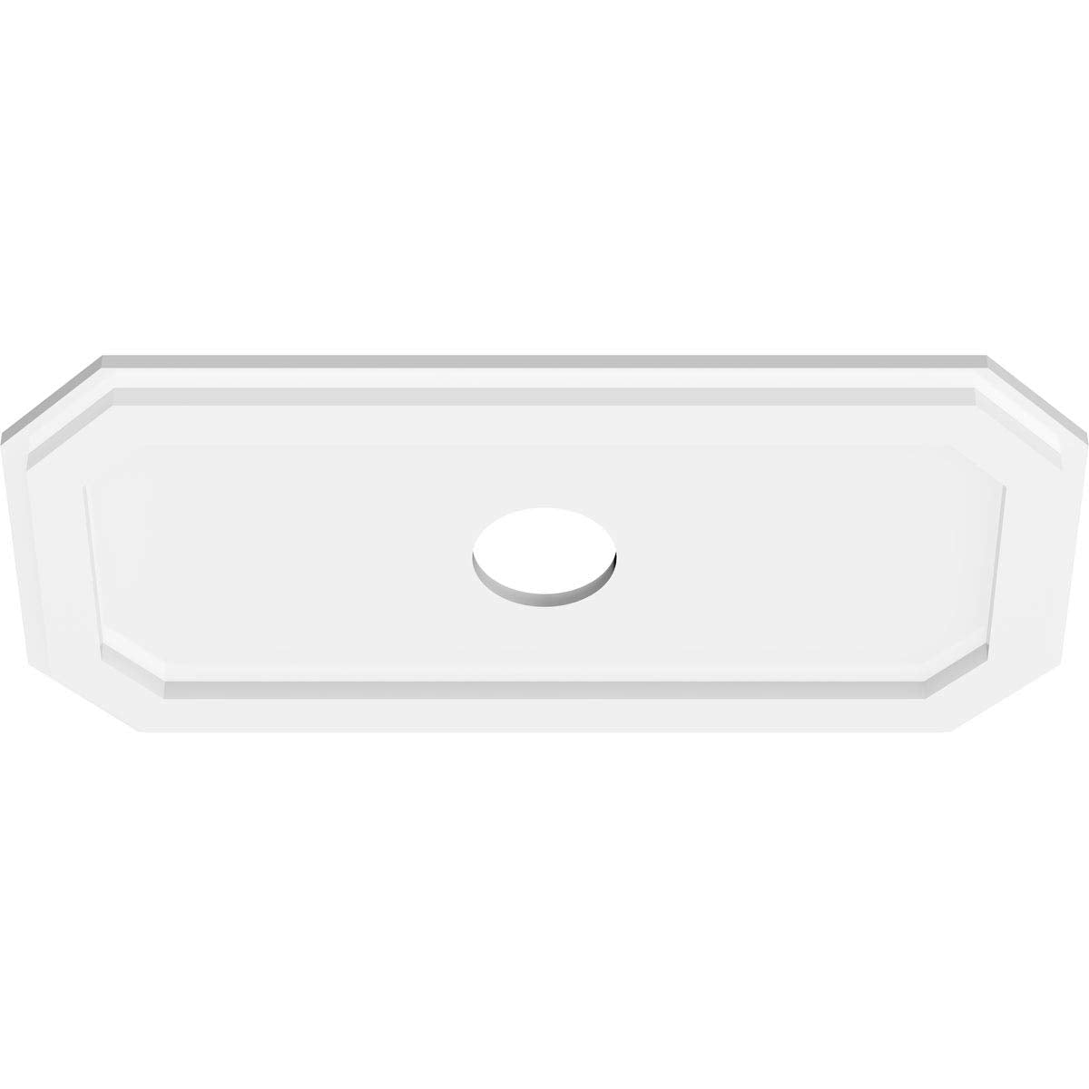 Ekena Millwork Cmp22X11Ed 03000 Emerald Architectural Grade Pvc Contemporary Urethane Ceiling Medallions 22''W X 11''H X 3''Id X