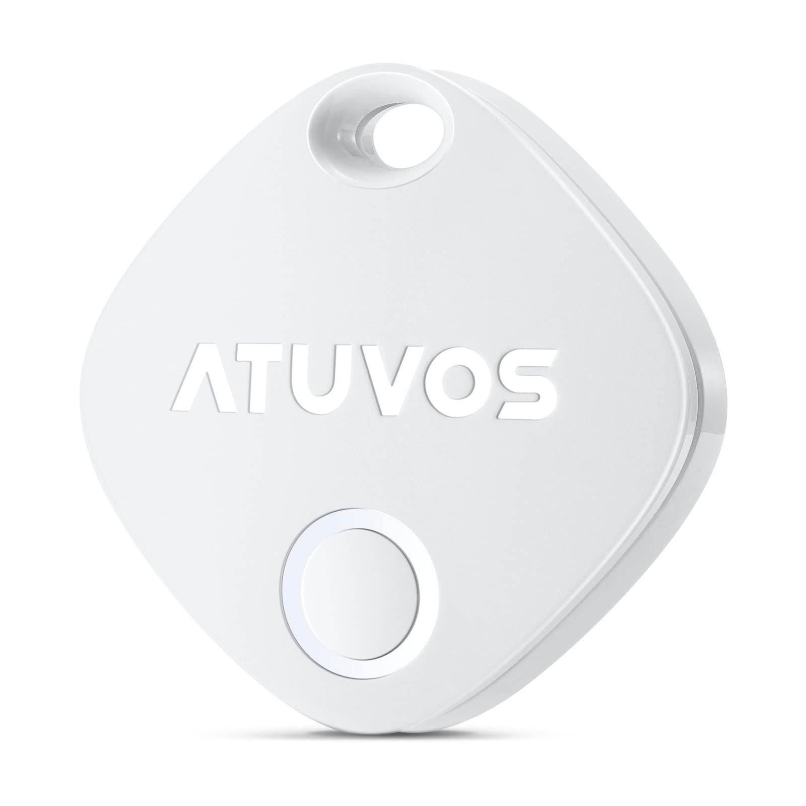 Atuvos Air Tag 1 Pack, Bluetooth Luggage Tracker Works With Apple Find My App (Ios Only, Not For Android), Keys Finder And Item Locator For Luggage, Backpack, Suitcases, Replaceable Battery (White)