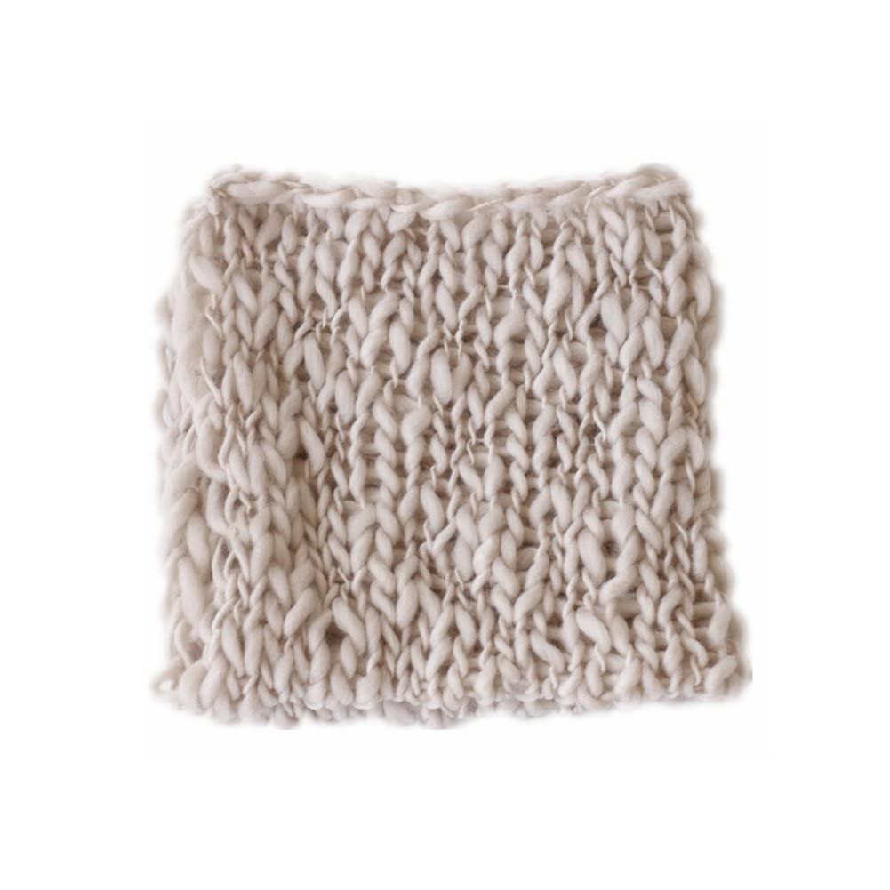 Coberllus Newborn Baby Photo Props Blanket Handmade Knitted Twist Wrap Posing Aid Backdrops For Boy Girls Photography Shoot (Cre