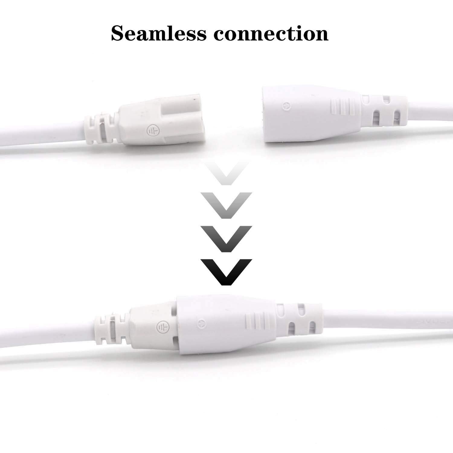 T5 T8 Led Tube Connector Adapter Cable Connector Cable Wire 8 Inch Double Male To Male End Extension Cord For Integrated Led Flu