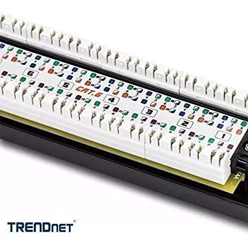 Trendnet 16-Port Cat6 Unshielded Patch Panel - Bay Of Entry (1000Base-T, Ethernet/Fast Ethernet/Gigabit Ethernet, Cat6, Ansi/Eia