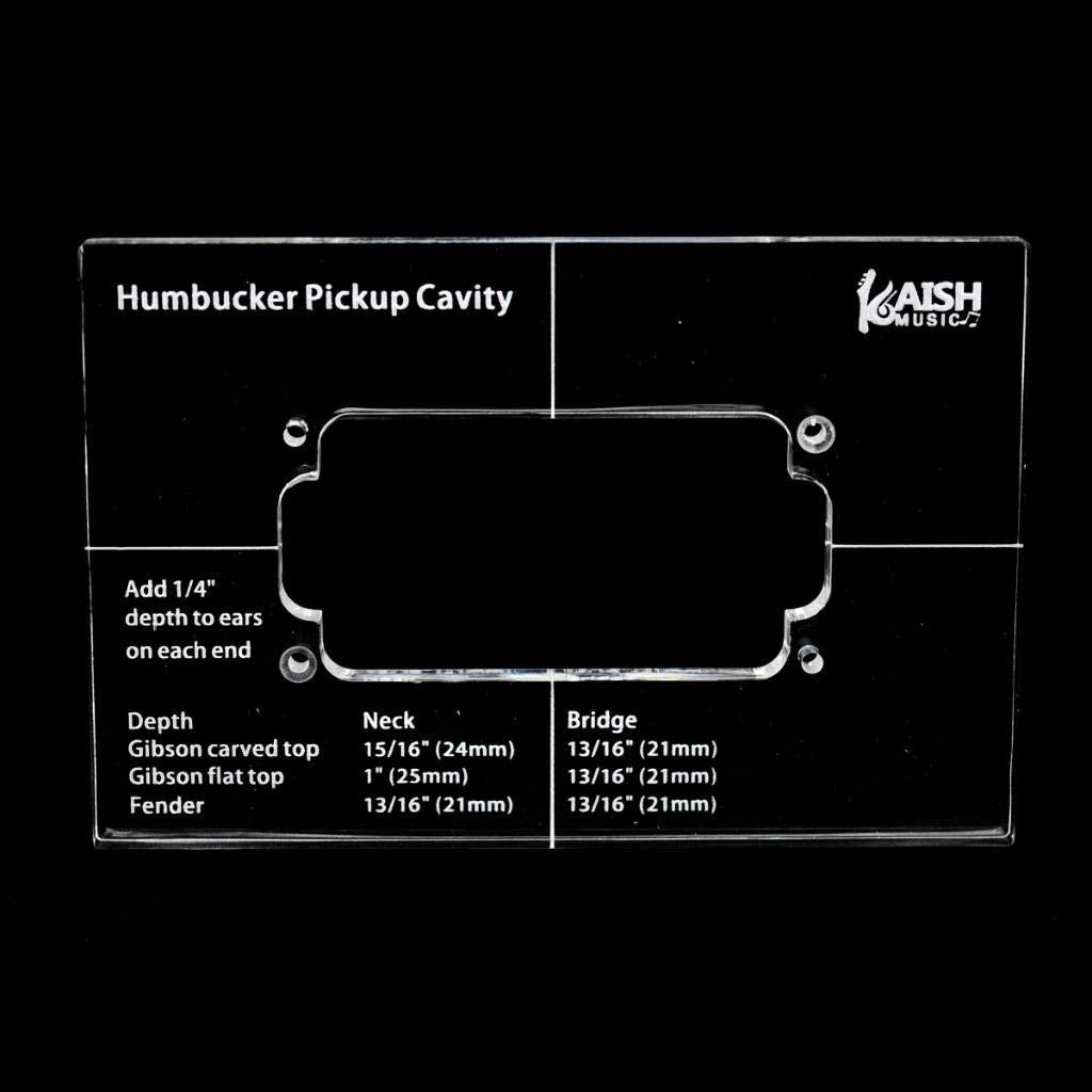 Kaish Acrylic Humbucker Pickup Routing Template Pickup Templates 2Pcs Whole Set