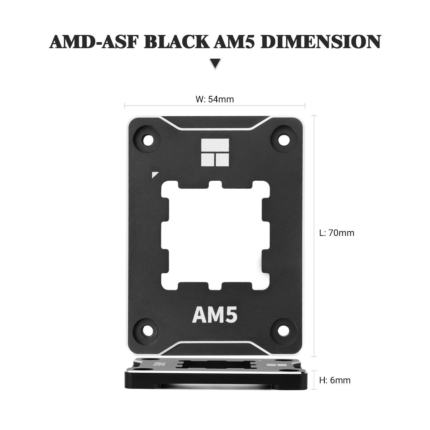Thermalright Asf Black Am5 Cpu Holder, Corrective Anti Bending Fixing Frame, Am5 Full Fit Fixed Non Marking Mounter, Am5 Anti Be