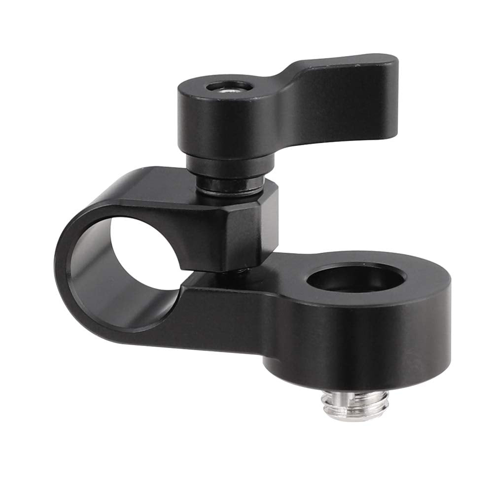 Camvate 15Mm Single Rod Clamp Extension Adapter Install By 3/8 '' 16 Thread Hole For Dslr Camera Cage Rod Support   2280