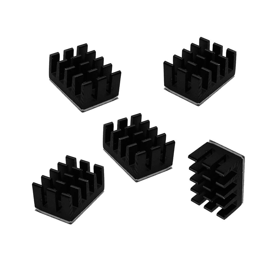 Easycargo 40Pcs Raspberry Pi 4 Heatsink Kit Aluminum + Copper + 3M 8810 Thermal Conductive Adhesive Tape For Cooling Cooler Raspberry Pi 4B, Raspberry Pi 3 B+